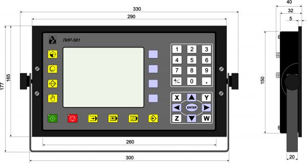 Габаритный чертеж ЛИР-581А. Габаритный чертеж ЛИР-581А