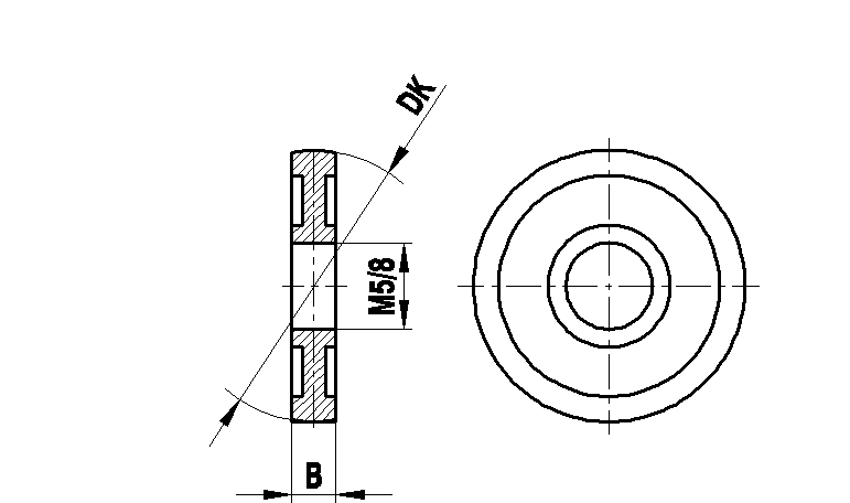 M8 сферический диск из высокопрочной стали, DK 50 мм, для систем ZEISS A-5555-0207