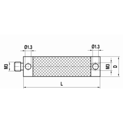 M3 удлинитель щупа из углепластика, L 25 мм, для систем ZEISS A-5555-1947